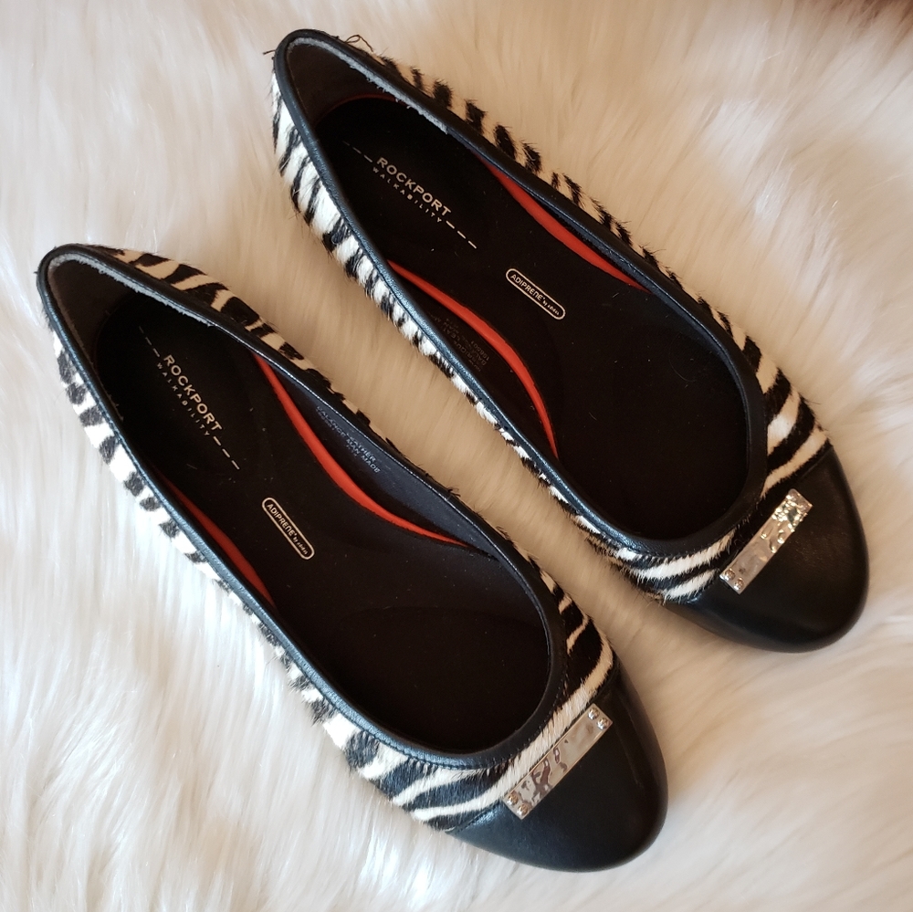 Rockport Total Motion Zebra Print Hidden Wedge 7.5 - image 4